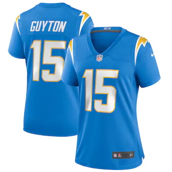 womens nike jalen guyton powder blue los angeles chargers g